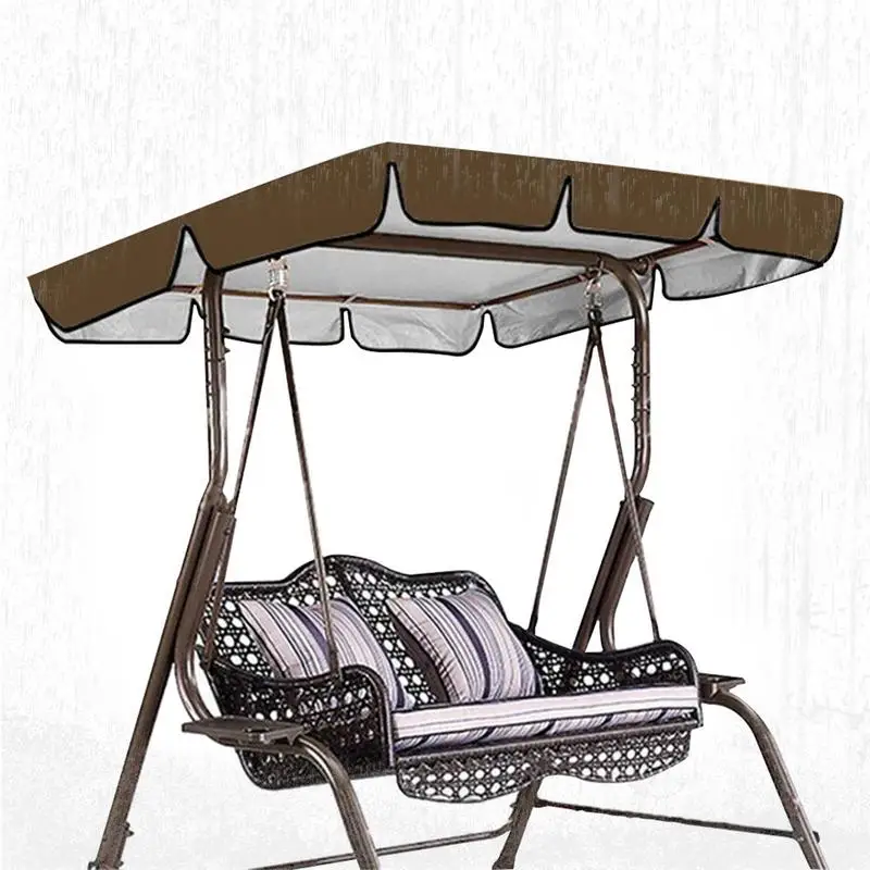 

Swing Canopy Replacement Top Rain Cover Waterproof Summer Roof Canopy Garden Courtyard Outdoor Swing Chair Hammock Canopy