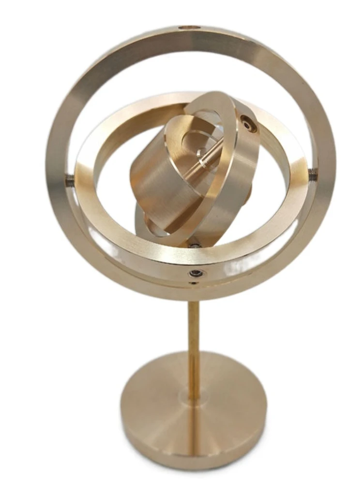 Three-Axis Metal Mechanical Gyroscope Toy Rotary Angular Momentum Student Scientific Mechanics Teaching Inertial Guidance enlarge