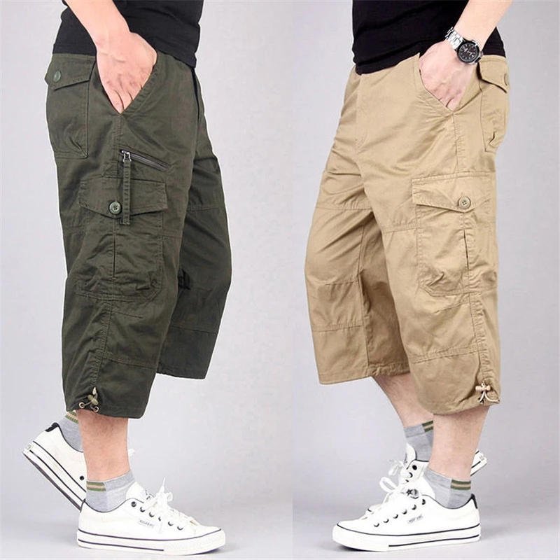 

Long Length Cargo Shorts Men