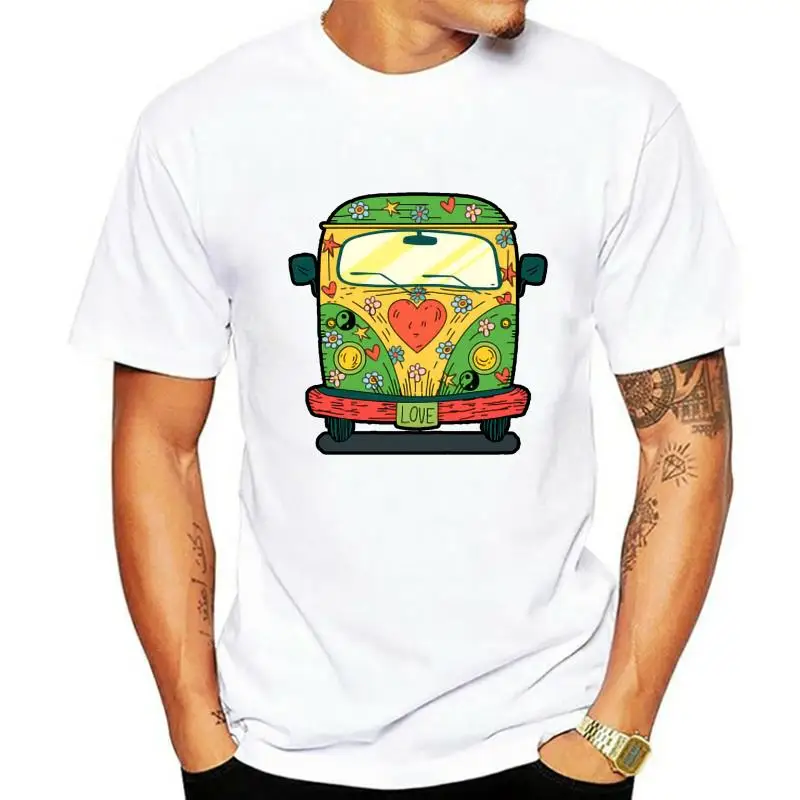 

Мужская футболка Hippie Love Bus, женская и Мужская футболка