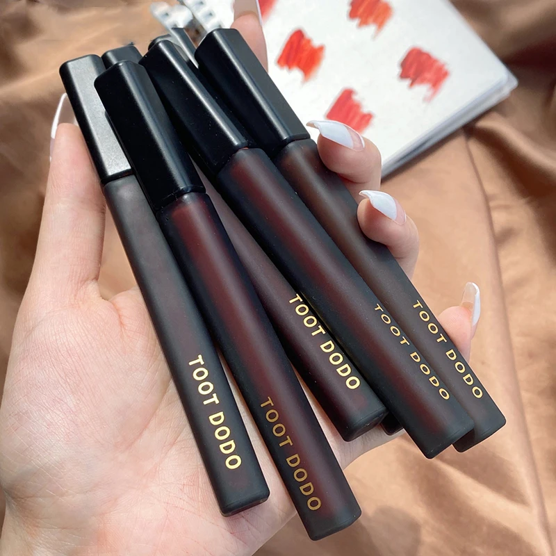 

TOOT DODO Black Tube Matte Liquid Lipstick Waterproof Velvet Lip Gloss Long Lasting Nude Sexy Red Lip Tint Makeup Cosmetics