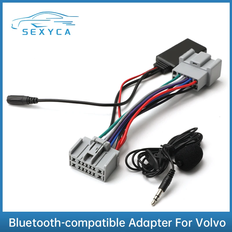 NEW Car Bluetooth 5.0 Module Phone Call Handfree AUX IN Cable Adapter for Volvo S40 V40 V50 V70 S60 S70 S80 C30 C70 XC70 XC90