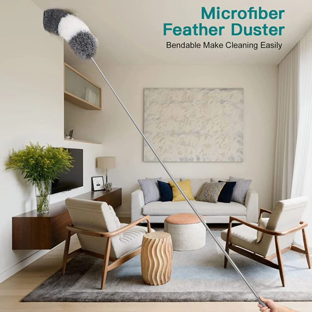 

3 в 1 длинная щетка от пыли для прикроватного тумбочка из микрофибры Инструмент для пыли выдвижной зазор Телескопический домашний ручной ин...