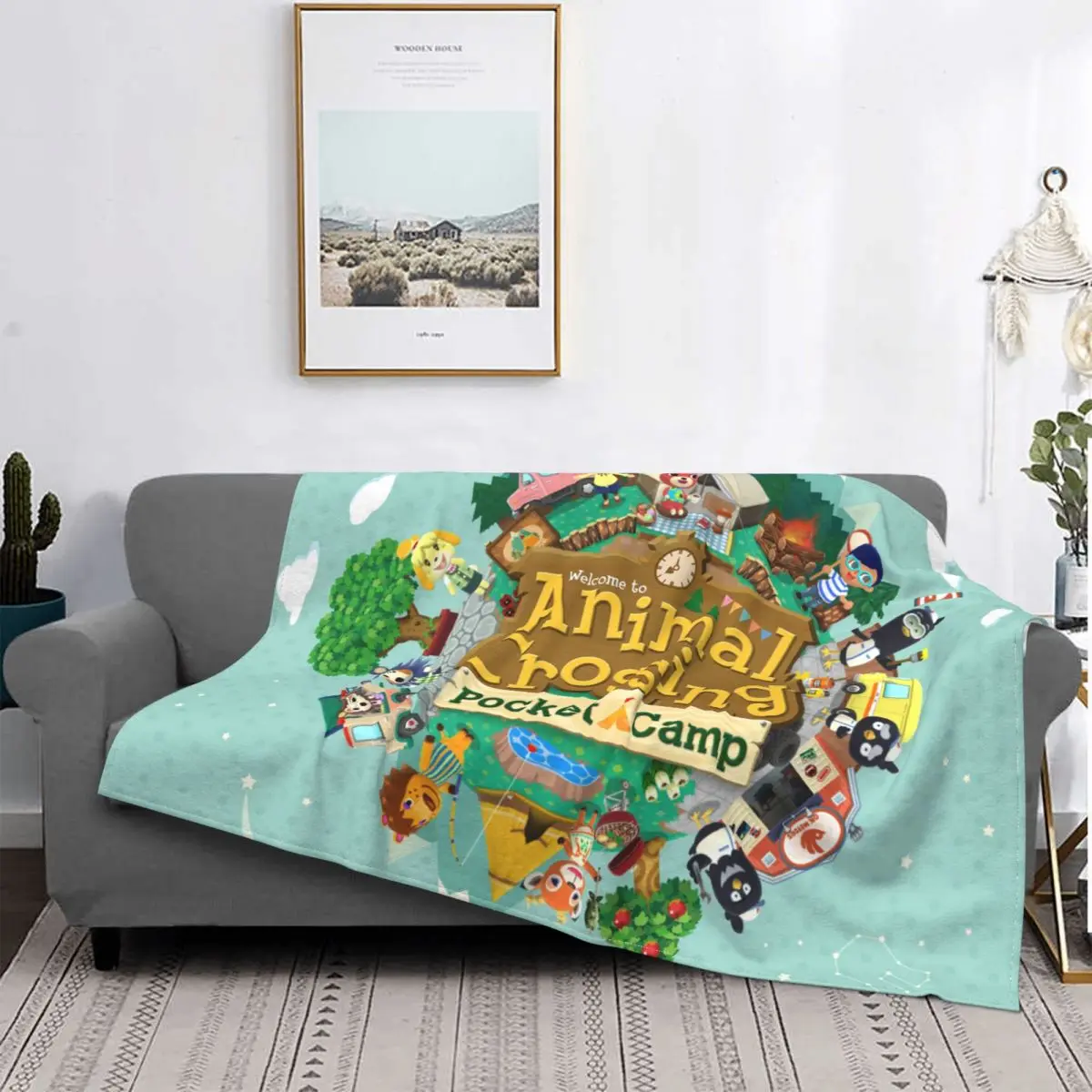 

Карманное одеяло для лагеря и пересечения животных для дивана, восхитительное микро фланелевое одеяло, детские рождественские подарки