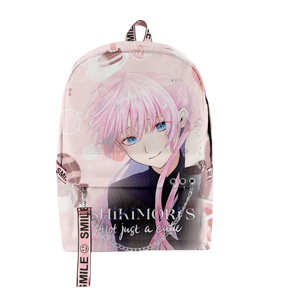 

Классные школьные ранцы с мультипликационным рисунком унисекс Shikimori's Not Just a Cutie, дорожные сумки, водонепроницаемые Наплечные рюкзаки из тка...