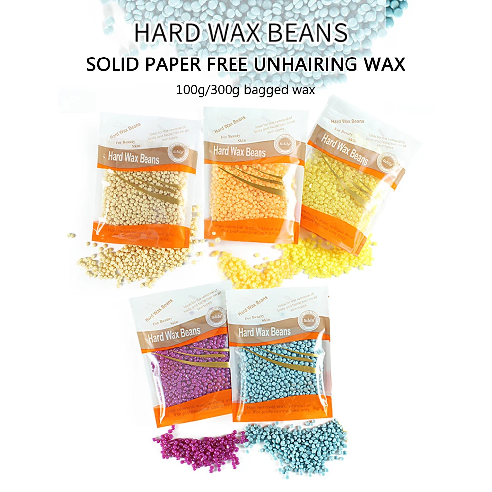

Hot 1 Bag/300g Depilatory Wax Hot Film Hard Wax Pellet Waxing Bikini Hair Removal Bean Depilacion Beans Women's Beauty