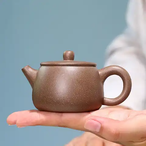 Чайные горшки Yixing из фиолетовой глины с отверстиями для шариков, чайный горшок 100 мл, китайский семейный чайный набор, небольшой чайник ручн...