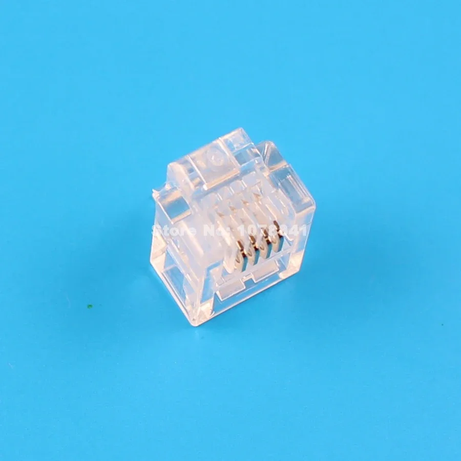 100 шт. модульный разъем RJ11 6P4C для телефона CAT3