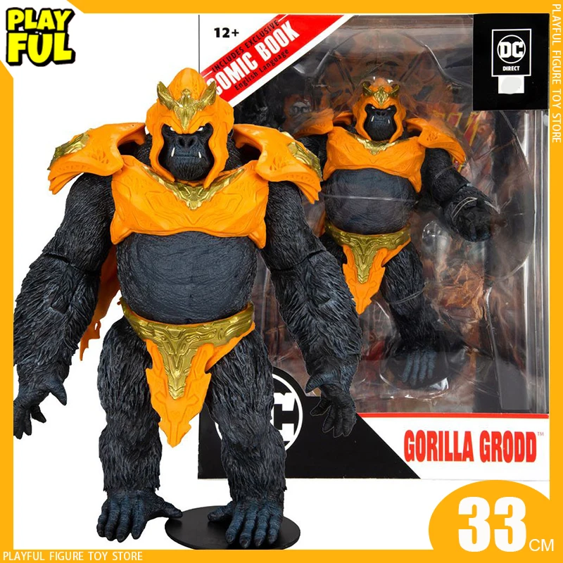 

Аниме фигурки МакФарлейн страничные Пробойники Gorilla Grodd флэш комикс Мега фигурки Модель статуя коллекционные куклы игрушки подарки