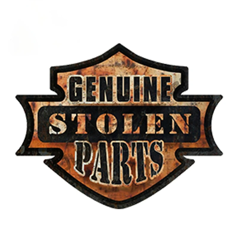 

Car Sticker Hot Rod Rat Rod Genuine Stolen Parts Rusted Oil Gasser Waterproof Decoration Car Styling Accessories PVC13x10cm