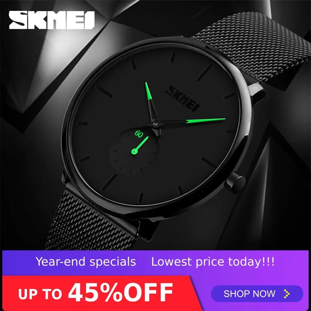 

SKMEI Men Women Watch Quartz Wristwatches Watches Waterproof 30M Big Dial Display Quartz Watch relogio masculino Fashion 9185