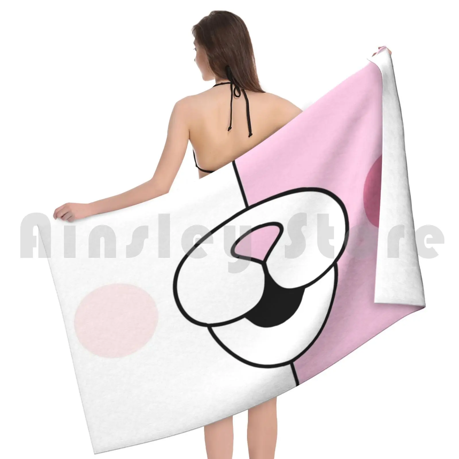 Monomi Bath Towel Beach Cushion Danganronpa Sdr2 2 Monokuma Usami