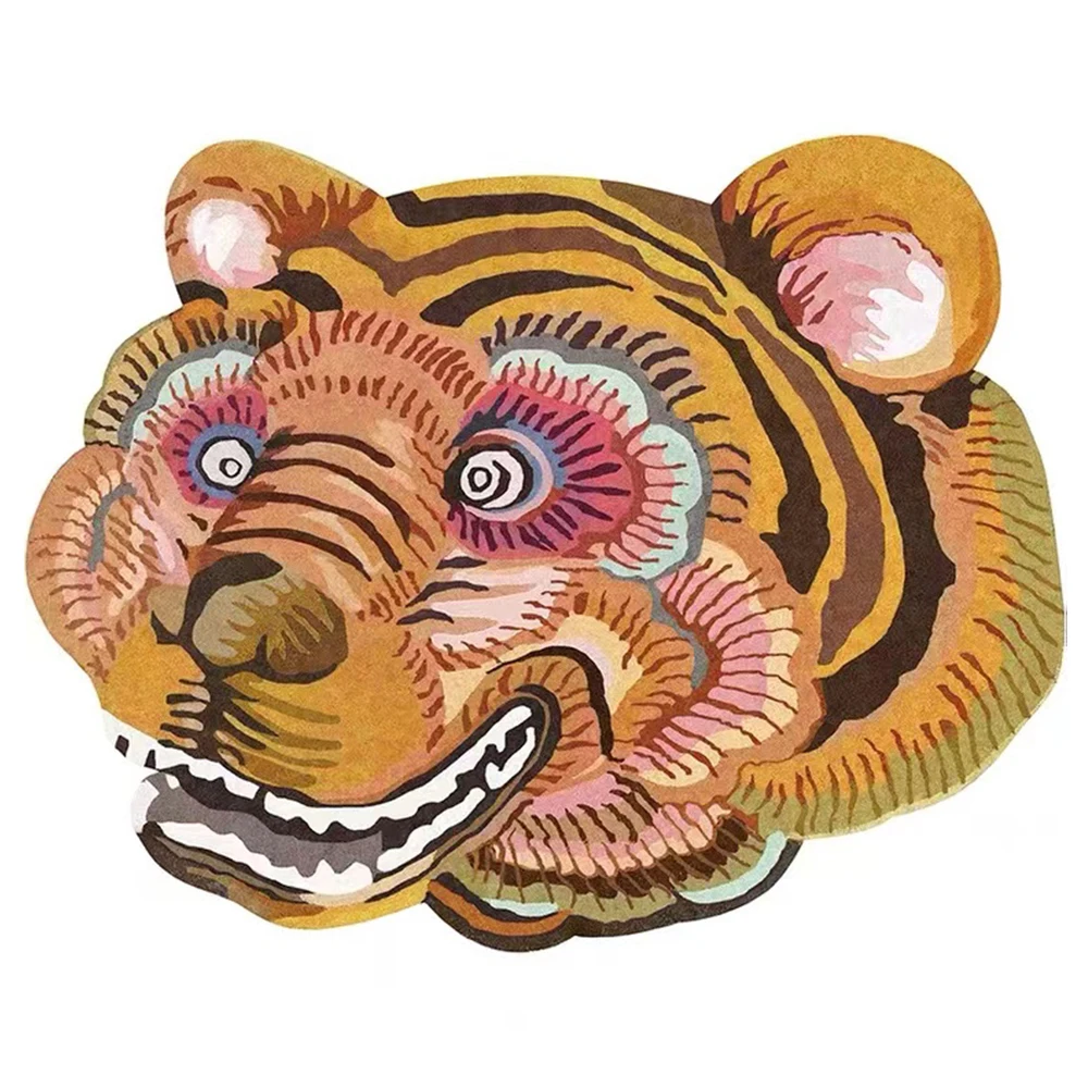 

Handcrafts Carpet embroidery with Printed Pattern Tiger Hobby crafts Latch hook rug kit Tapestry Plastic canvas Adults crafts