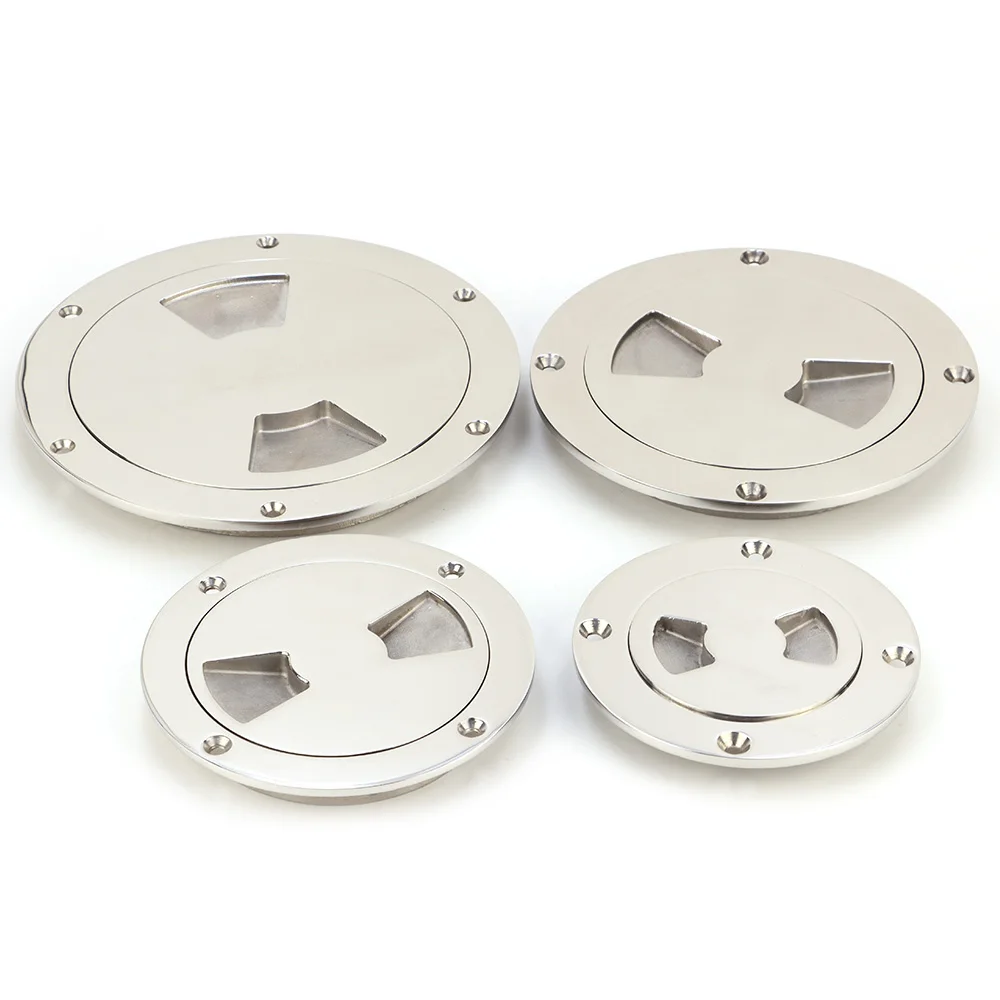 3/4/5/6 Inch Marine Boat Floor Access Panel Hatch Stainless Steel 316 Boat Round Deck Inspection Plate Hatch Kayak