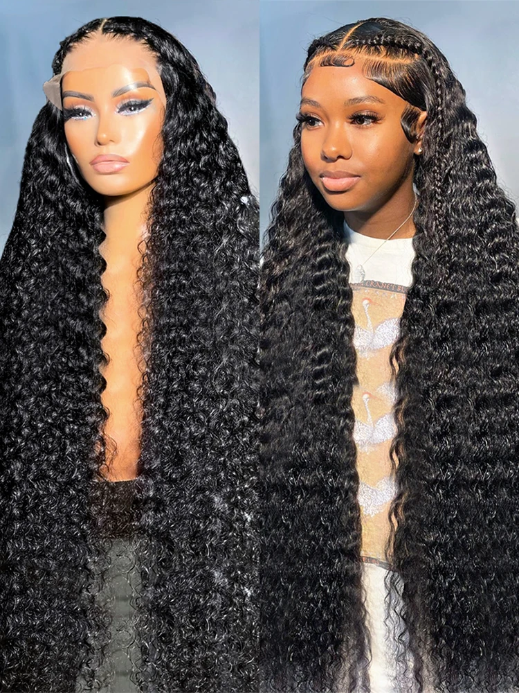 

Water Wave Lace Front Wig Human Hair 13x4 Brazilian Curly Lace Frontal Wig Wet And Wavy 360 full lace wig human hair preplucked