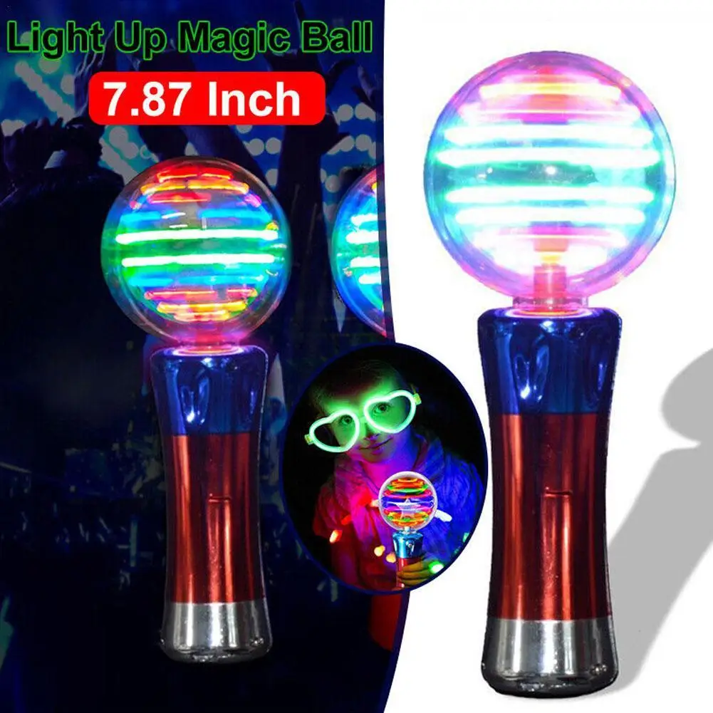 

Round Ball Glow Stick Light Stick Kids Plastic Glowing Ball Wand Glow Stick Toy Party Bar Idol Support Create Ambience