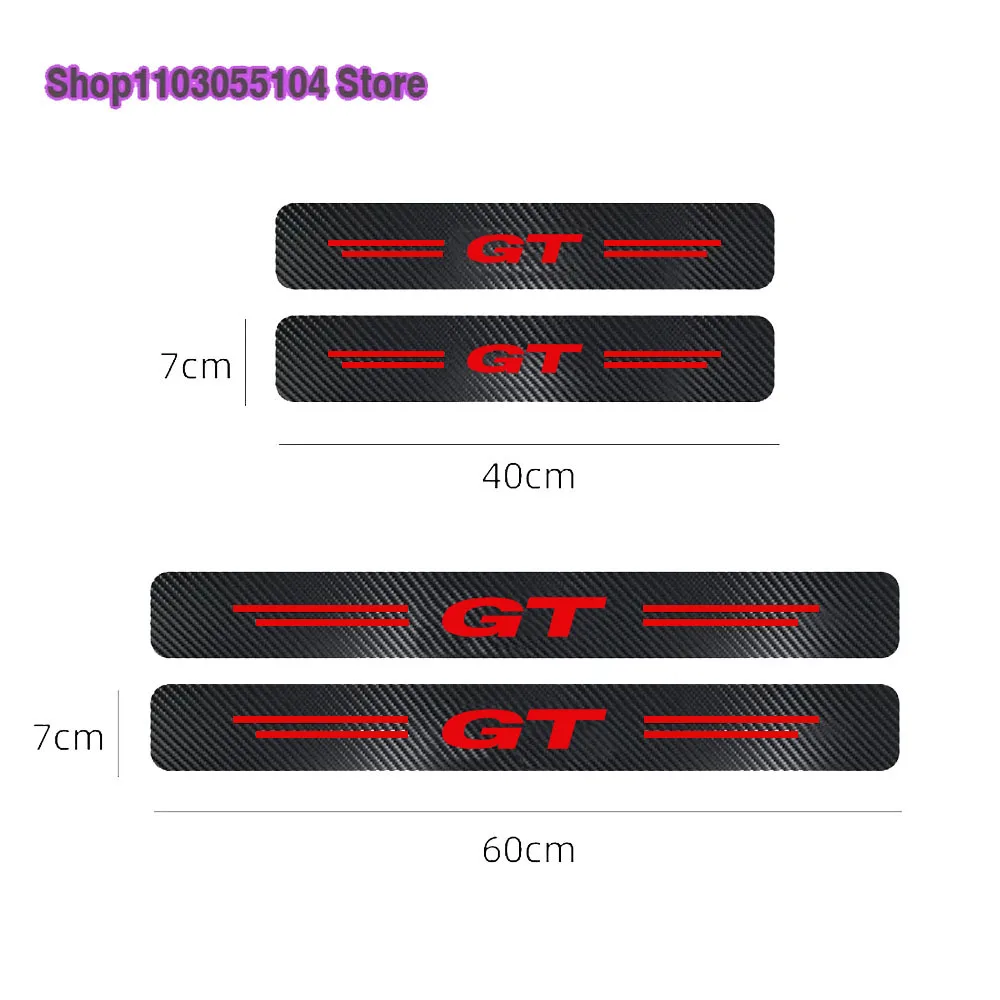 

4 шт., наклейка на порог автомобиля из углеродного волокна для гаражей Morris MG ZS HS GT, автоаксессуары
