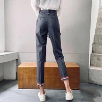 tb thom men suit pants autunm winter fashion brand trousers for mam classic mens casual clothing business black formal trouser
