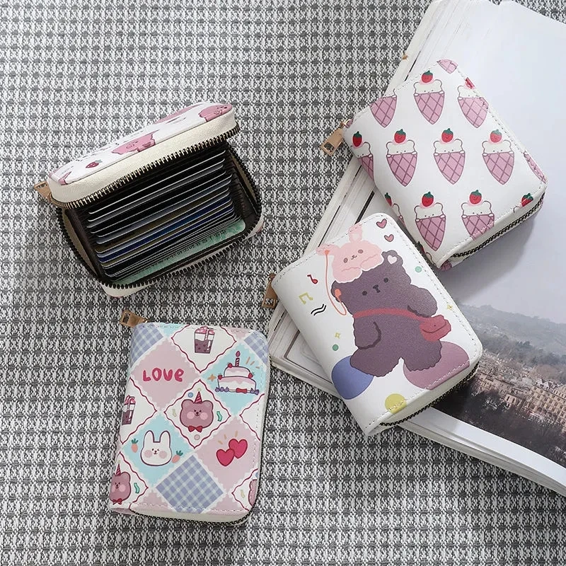 

Вместительные кошельки для мужчин и женщин, кредитница из кожи, на молнии, для документов, водительских прав, с держателем для кредитных кар...