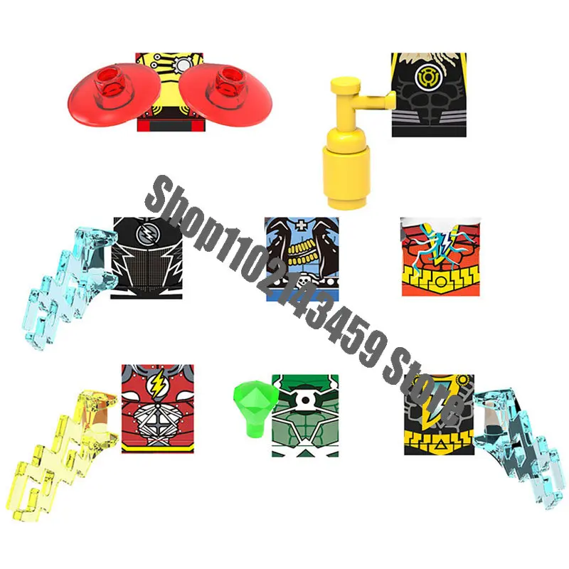 XH blocks X0153 Firestorm The Flash Green Lantern mini action toy figures building blocks Assembly Toys for kids gifts