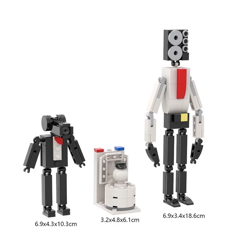 

3 шт., экшн-фигурки унитаза, аниме «лыбиди»