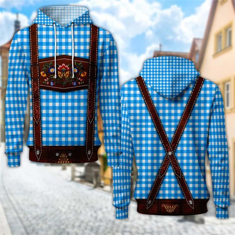 Толстовка Oktoberfest в Германии с 3D графическим рисунком Мужская одежда Повседневный