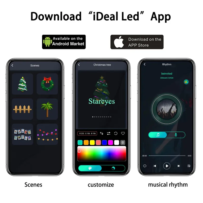 Умная светодиодная гирлянда RGB USB DC5V 5m 10m IP65 WS2812B IC Magic color Bluetooth APP IR Remote