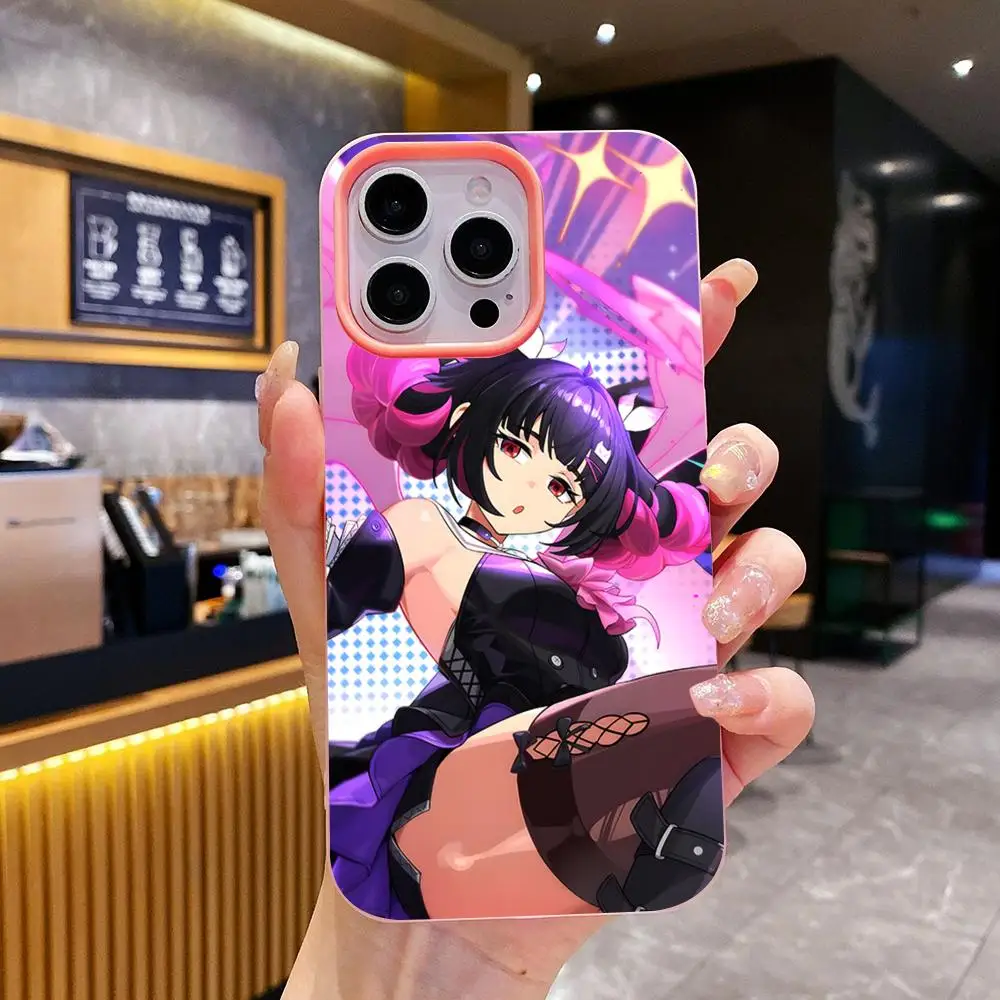 Фото Чехол для телефона ZZZ Nangong Yu Jelly двухслойный розовый для iPhone 17 16 15 14 13 12 11 Air Pro Max Plus, защитный №4
