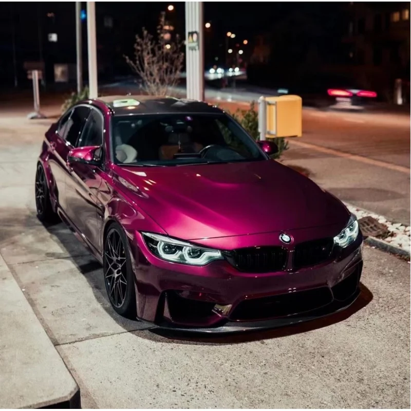 

ZHUAIYA Factory Direct PET Berry Purple Car Wrap Full Roll Size 1.52*18M/5*60FT