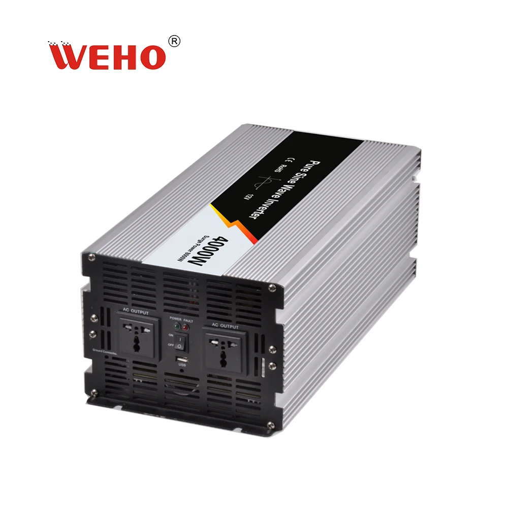 

DC 12V 24V 48V to AC 110V 220V Off Grid Pure Sine Wave 4000W Инвертор солнечной энергии