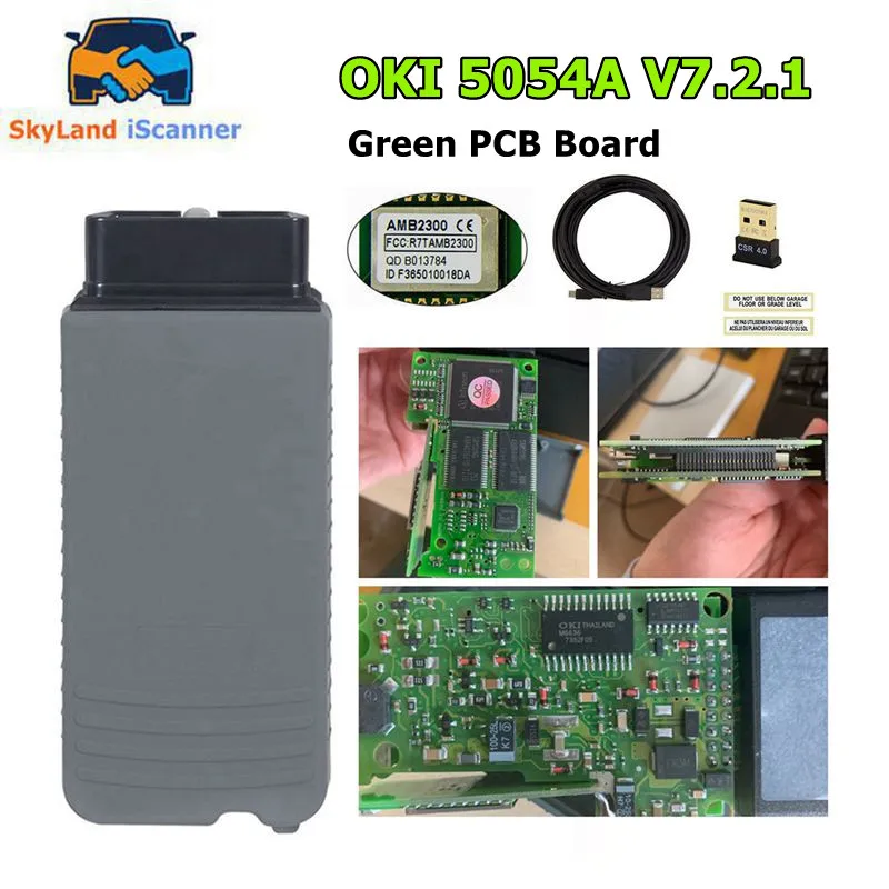 

OBD2 Scanner Original OKI 5054A AMB2300 Bluetooth V7.2.1 6154a WIFI 7.2.1 Car Diagnostic Tool 5054 Full Chip Code Reader