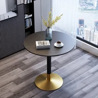Nordic Round Waterproof Dining Table Legs Metal Protective Neat Dining Table Decor Portable Mesa Comedor Interior Decorations