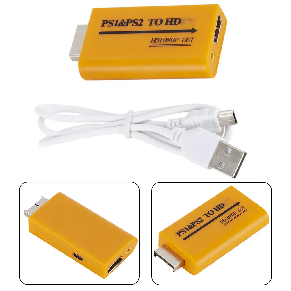 

1080P HD PS1/PS2 To HDMI-совместимый адаптер преобразователя аудио и видео для HDTV проекция легкий и удобный в переноске