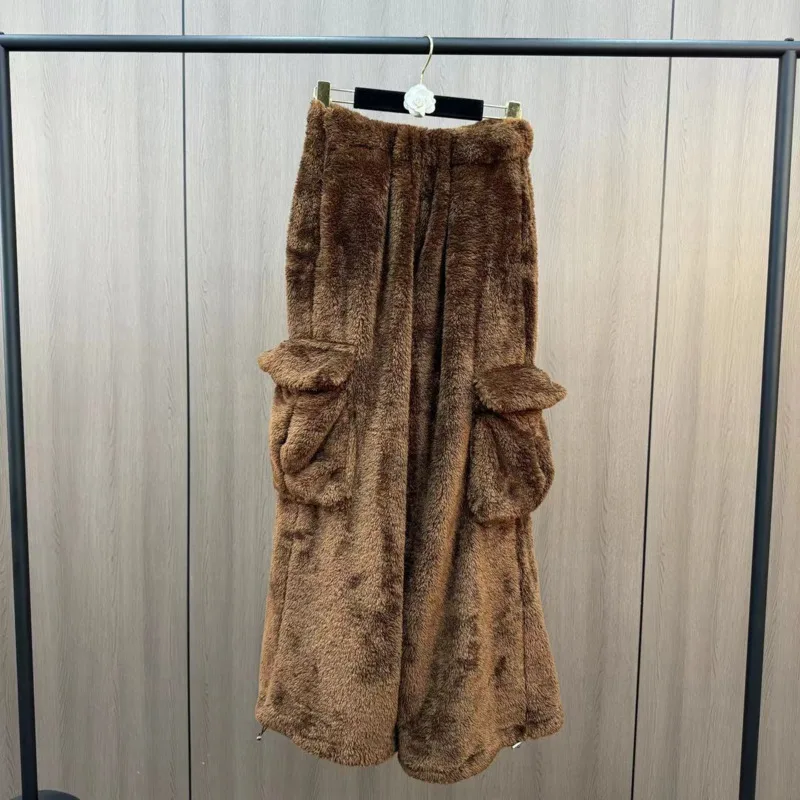 [ZOCI] Новая зимняя плюшевая куртка с капюшоном и длинными рукавами карманами