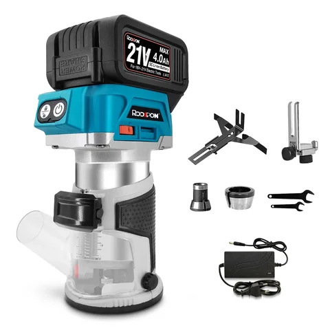 Бесщеточный ручной фрезер Makita 18 В 6 скоростей
