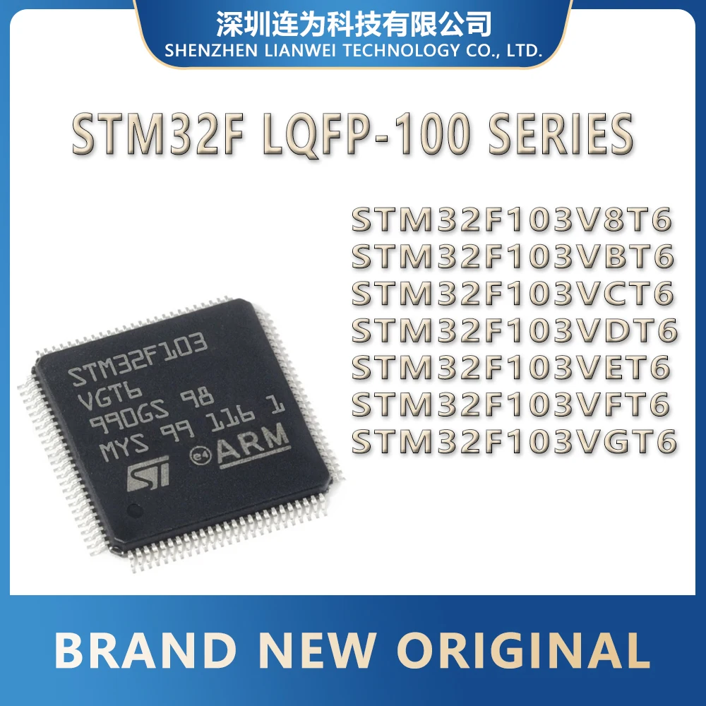 

STM32F103V8T6 STM32F103VBT6 STM32F103VCT6 STM32F103VDT6 STM32F103VET6 STM32F103VFT6 STM32F103VGT6 STM32F103 STM IC MCU Chip