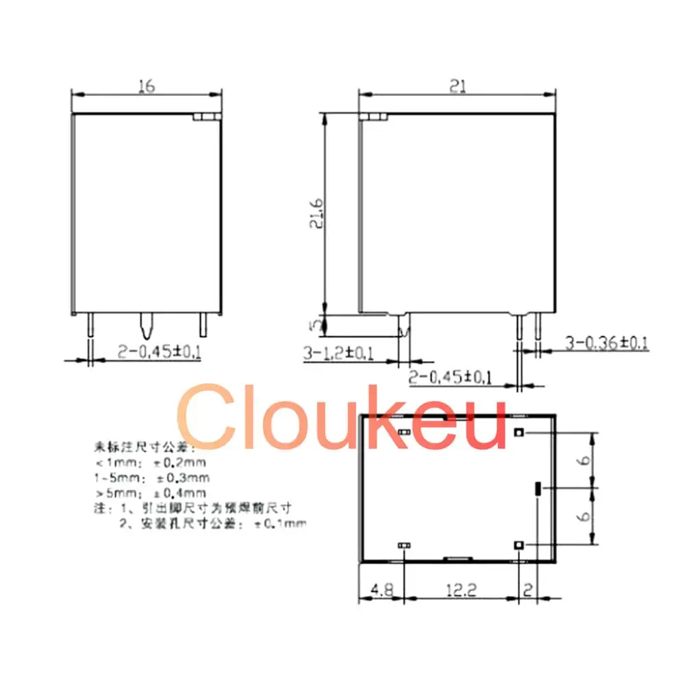 Relay SRG-S-105D 112D 124D-F 5V12V24VDC 17A 5pin | Switches