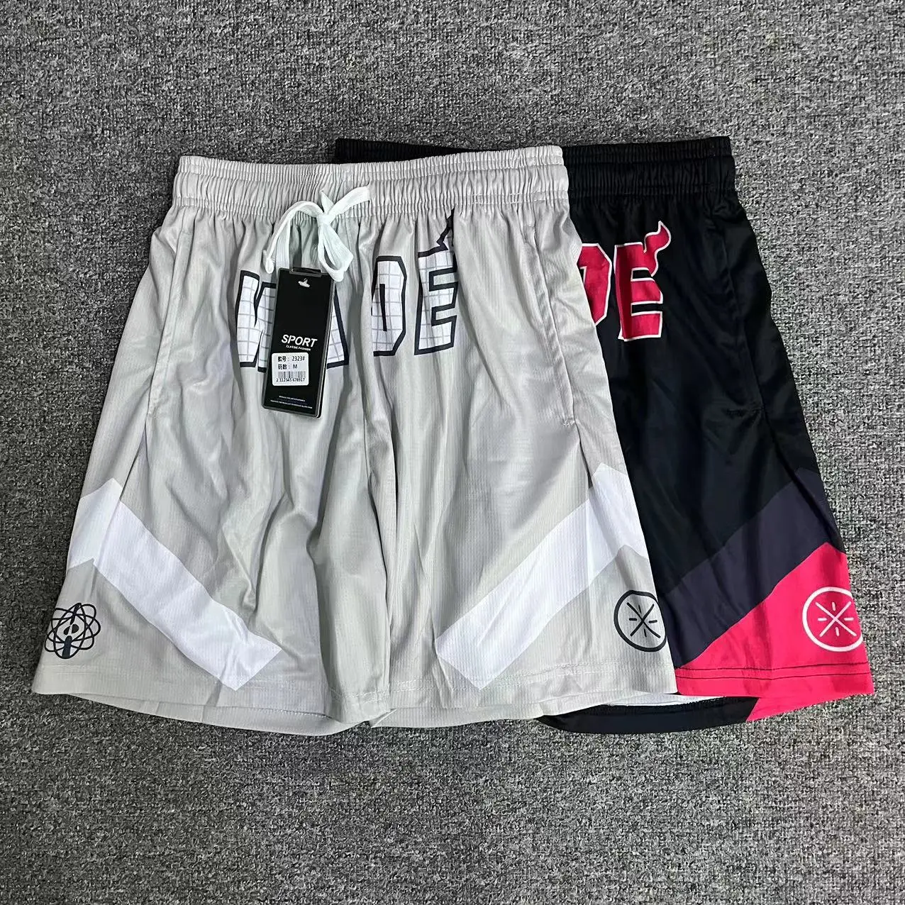 

Summer Wade's Way American sports basketball shorts loose but knee-heavy marshmallow series breathable training pants