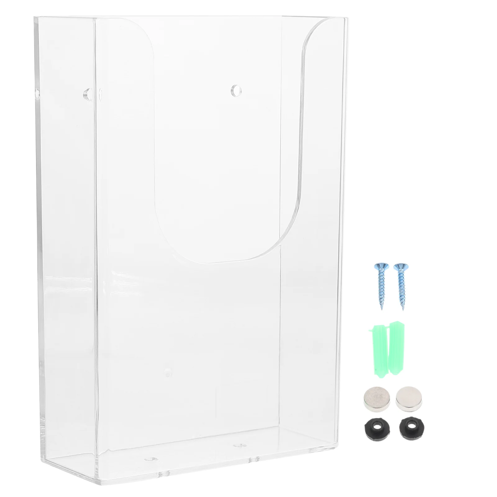 

Holder Brochure Wall File Organizer Mount Stand Display Pamphlet Rack Booklet Hanging Literature Office Clear Magazinestorage
