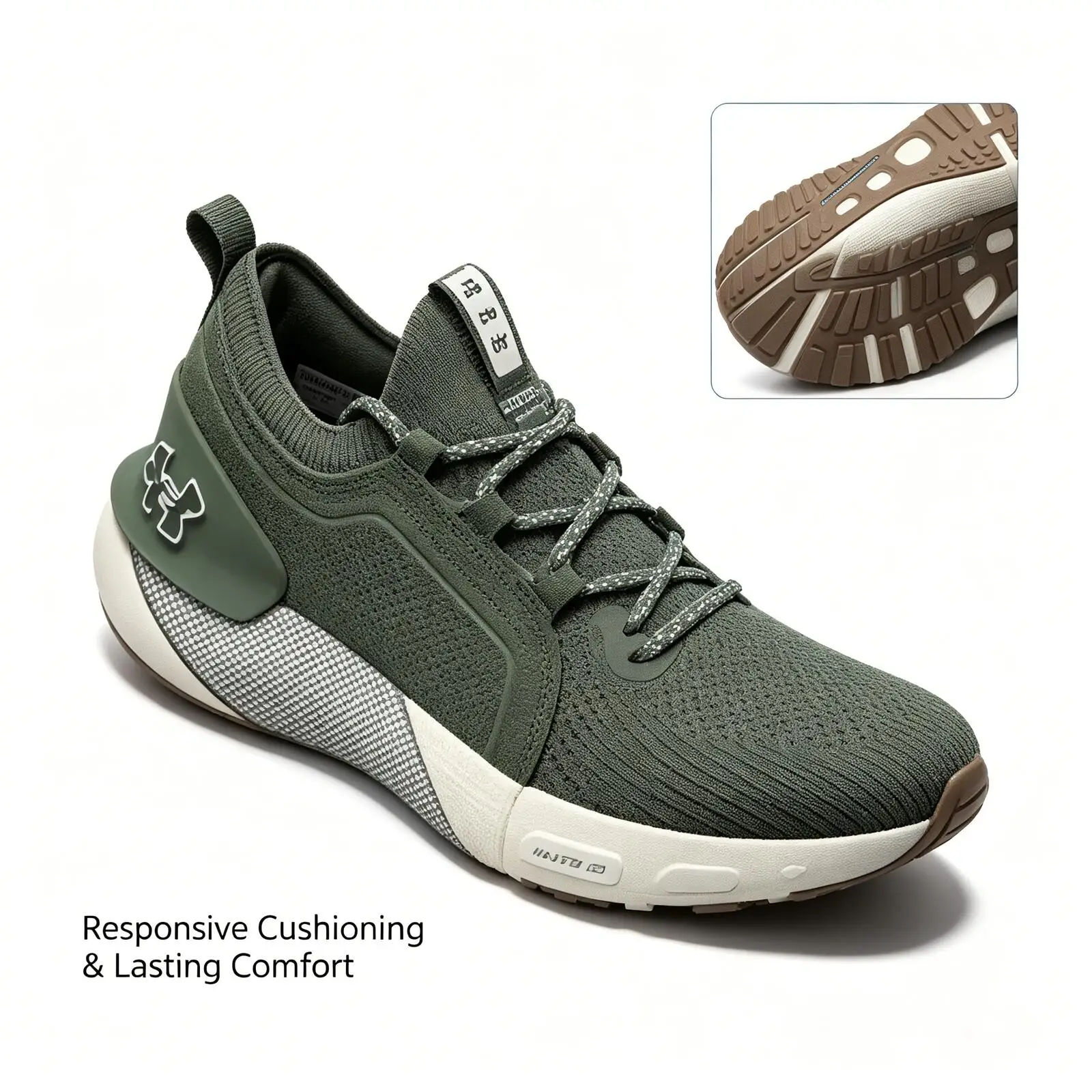 Фото Новые мужские низкие кроссовки Under Armour для бега, занятий спортом на открытом воздухе, тренировок и фитнеса, дышащие повседневные кроссовки 3026651-300 №4