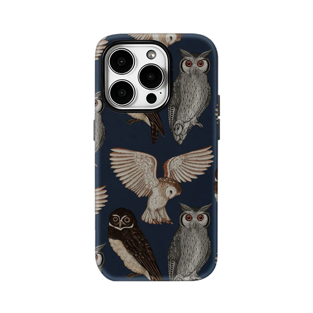 Фото Чехол для телефона iPhone 17, 16, 15, 14, 13, 12, 11 X XS XR XSMAX 7 8 Air Pro Max Plus, роскошная двухслойная задняя крышка, коллекция совы №2