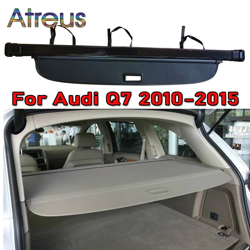 

Car Trunk Parcel Shelf Cover for Audi Q7 2010 2011 2012 2013 2014 2015 Accessories Retractable Rear Racks Spacer Curtain