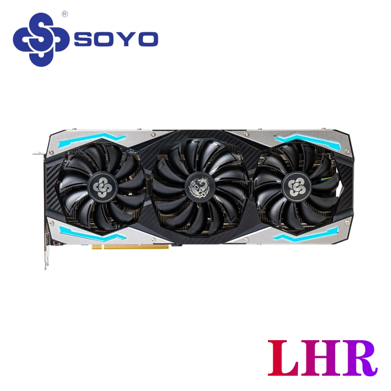 Игровая видеокарта SOYO RTX 3060 12 Гб GDDR6 GPU NVIDIA для ПК 4,0 бит DP * 3 PCI Express X16
