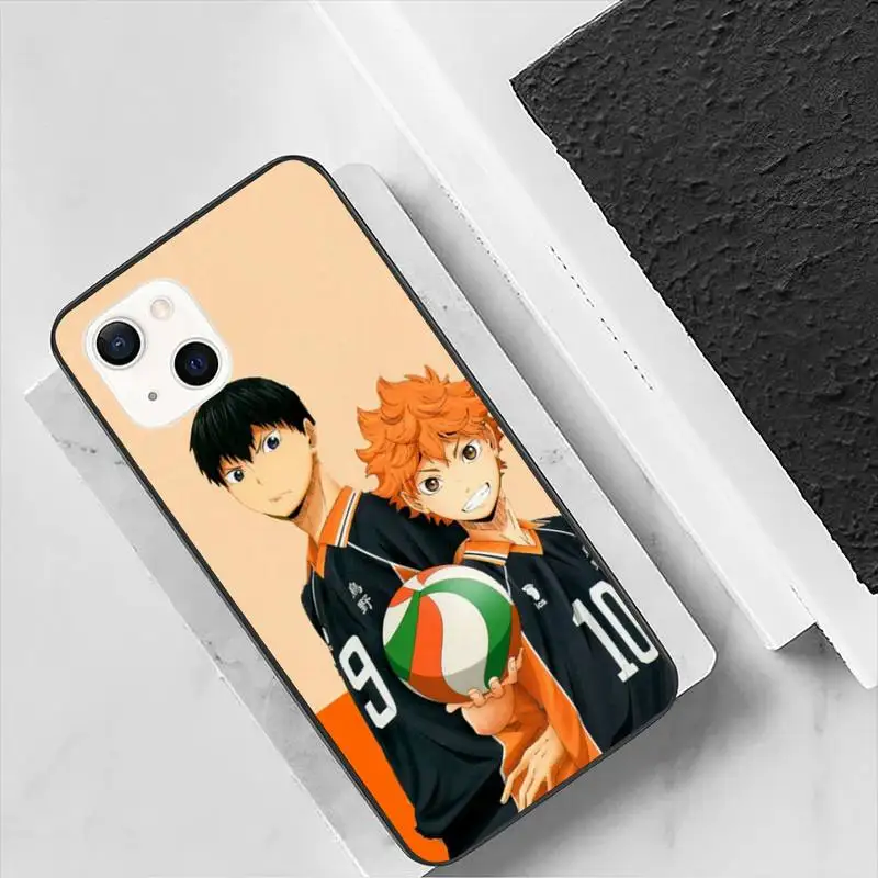 Чехол Haikyuu Hinata для iPhone 11 12 Mini 13 14 Pro XS Max X 8 7 6s Plus SE XR