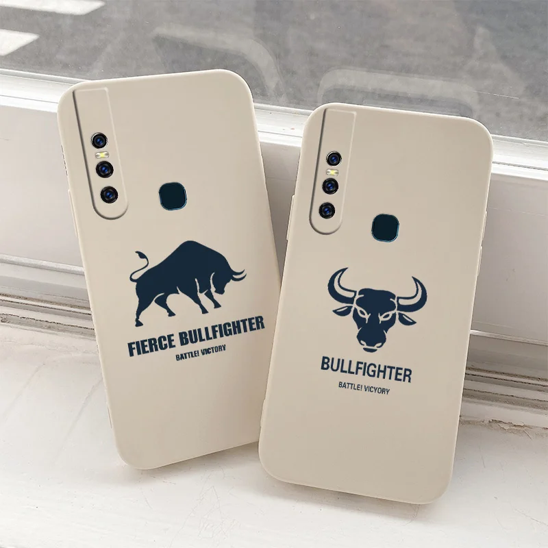 

Angry Cow Silicone Cover Case For VIVO Y20i Y20 Y20S Y12S Y30 Y33S Y12 Y15 Y17 Y19 Y21 Y21S S1 Pro Y91 Y91i Y93 Y95 Phone Case