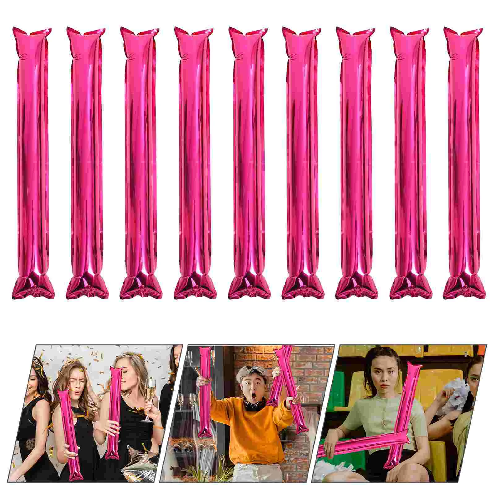 

24 Pcs Come Stick Child Clapper Sports Noise Sticks Aluminum Film Concert Maker