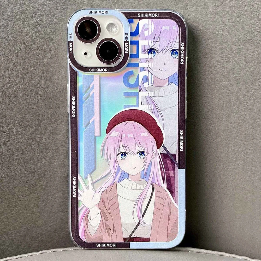 

Shikimori Anime Angle Eyes Phone Case for IPhone 14 13 12 11 Pro Max Mini 8 7 Plus Xs Xr X Se 2022 Laser Clear Funda