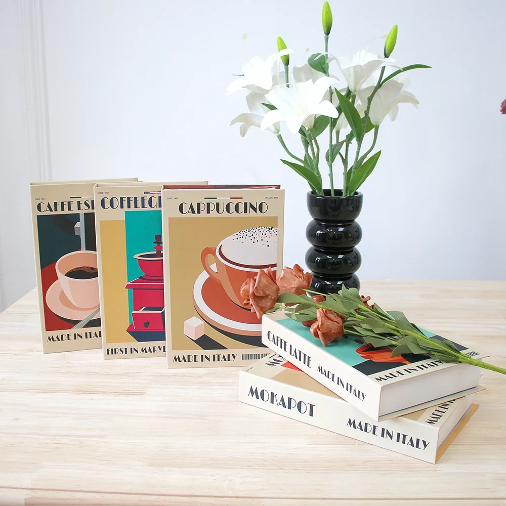 Кофейный столик роскошные декоративные поддельные книги украшения для дома