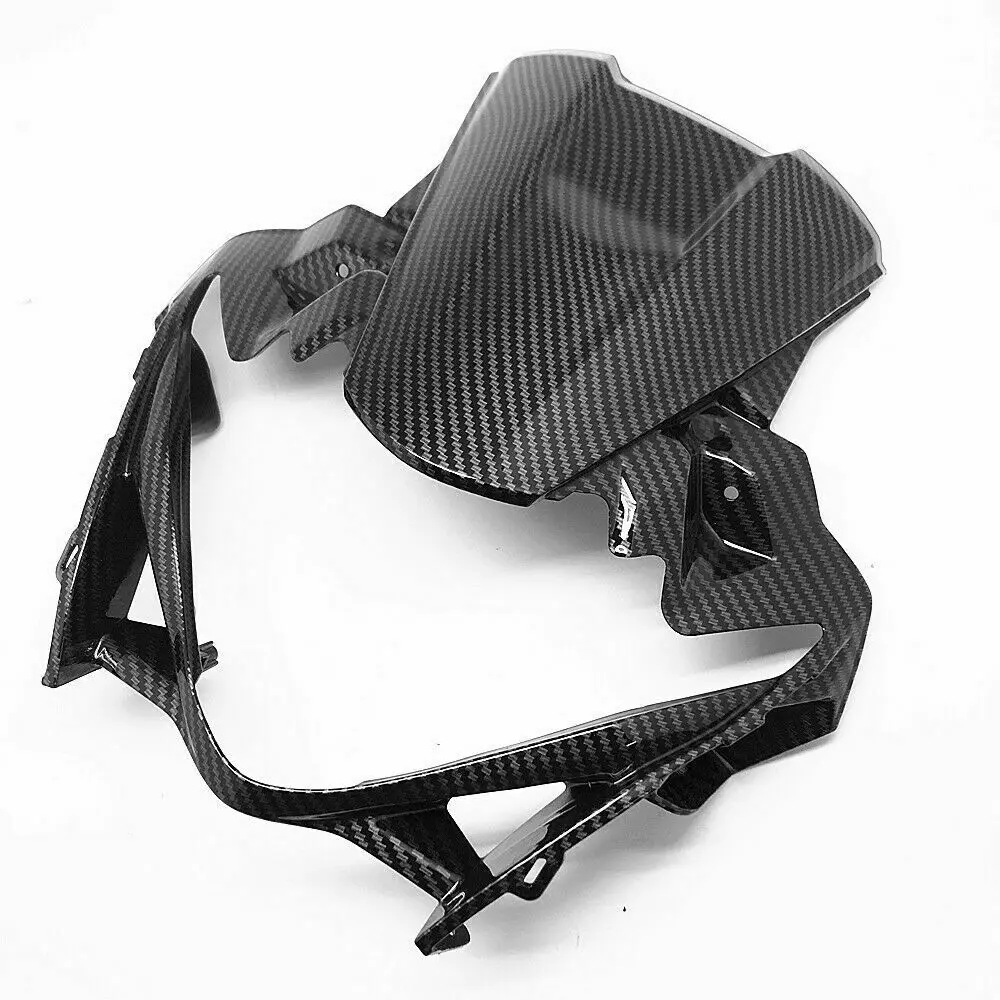 

FOR SUZUKI GSXR250 GSX250R 2017-2020 Hydro Dipped Carbon Fiber Finish Upper Front Nose Headlight Fairing
