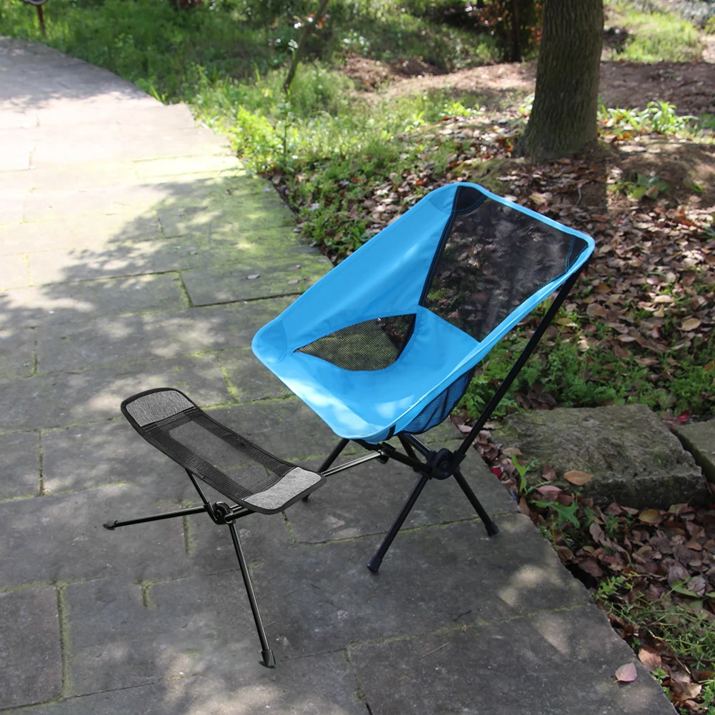 Складной стул подставка для ног портативное кресло ленивых алюминиевый уличный
